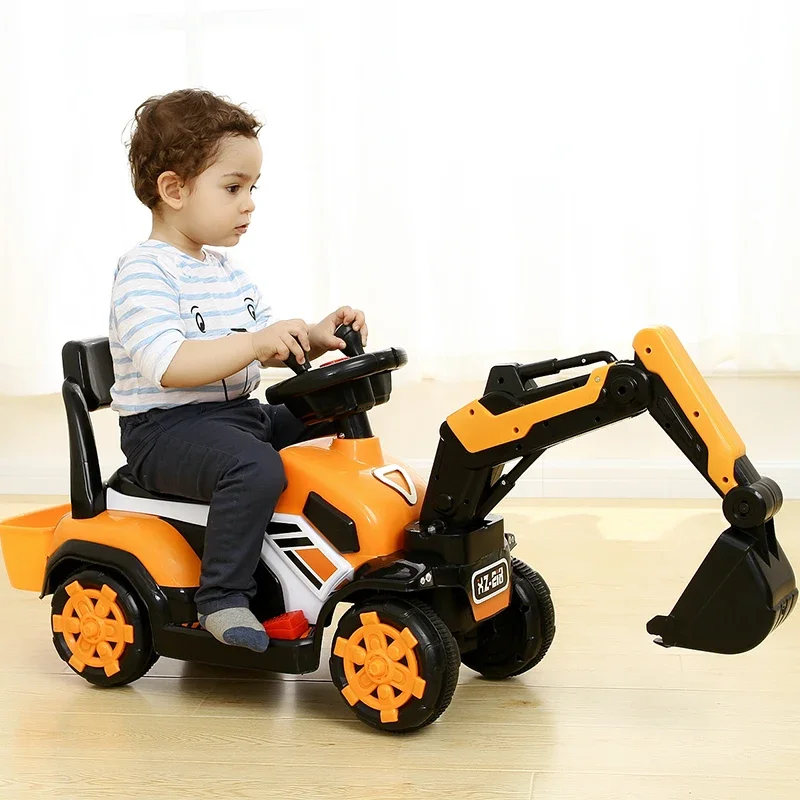 Hot Big Electric Ride On Cars Can be Sit RC cars Remote Control Excavator birthday Gifts for kids Outdoor children Sports Toys