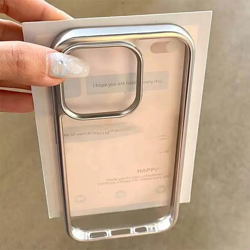 Luxury Electroplated Solid Color Smartphone Case