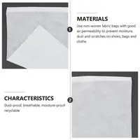 0XXA 50pcs Shoes Storage Bag Dustproof Drawstring Storage Bag Travel Shoe Bags 2