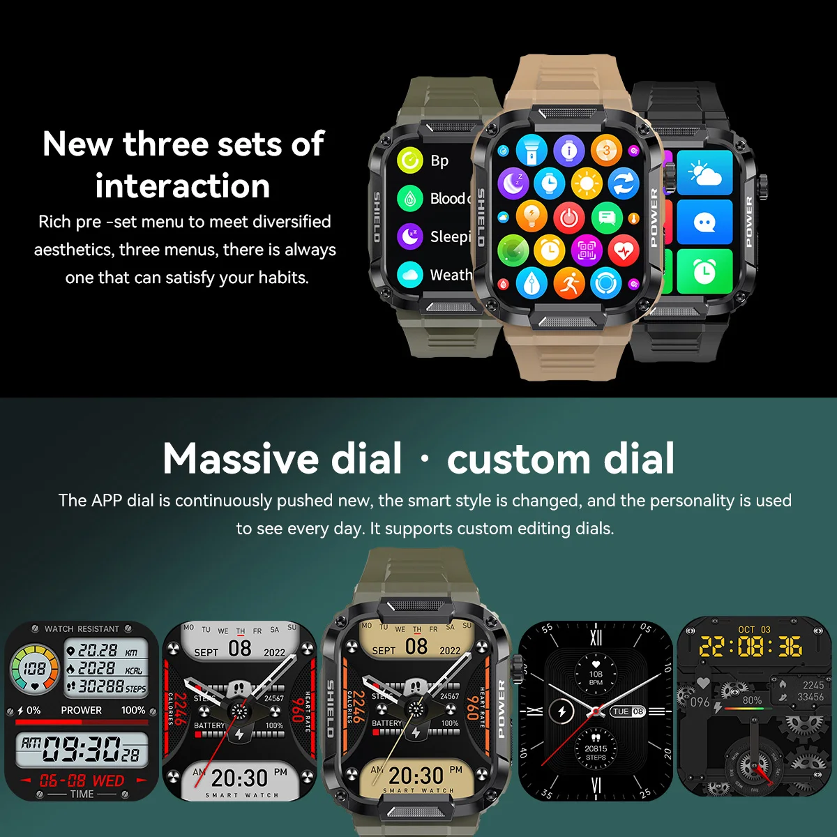 Military Smart Watch Men GPS Tracker Wireless Call Fitness Hours Waterproof Sports Smartwatch for Women Android IOS Phones 2025