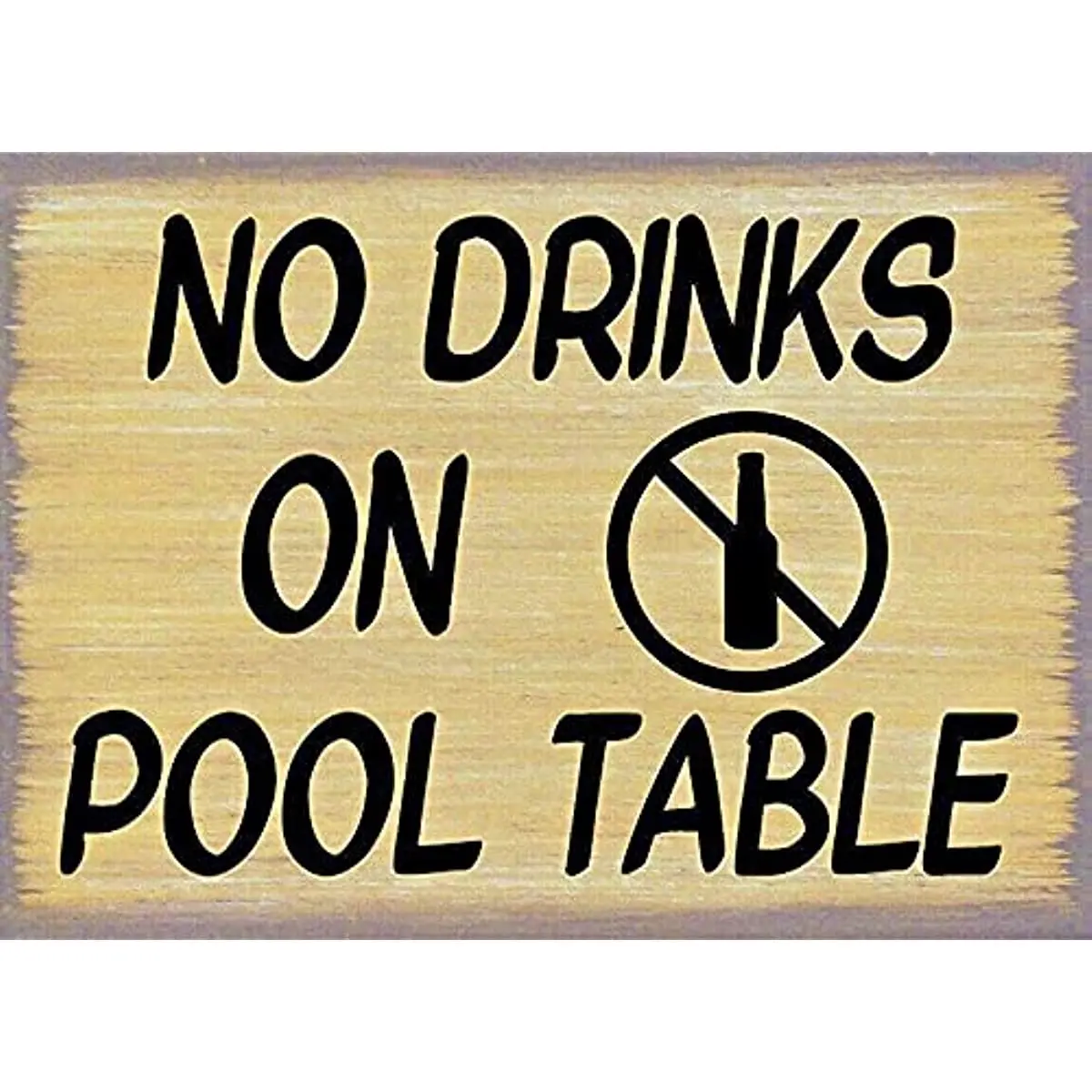 

New No Drinks On Pool Table Liquor Bar Man Cave Metal Sign Home Decor
