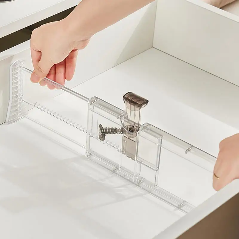 서랍용 정리정돈 칸막이, 정리함 서랍 칸막이, 조절 가능한 홈 정리정돈 속옷 정리함