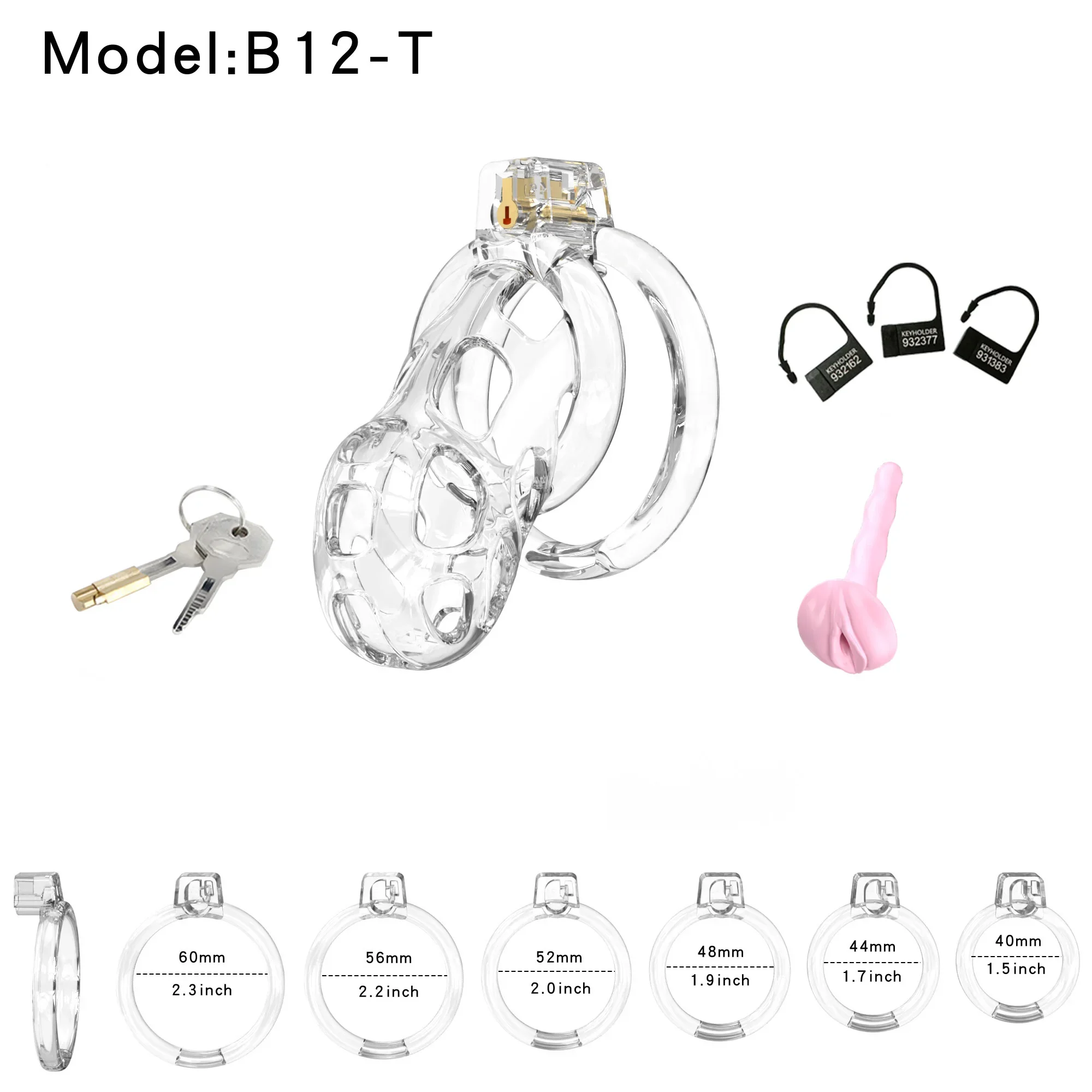 Cobra Chastity Cage Penis Abstinence Bondage 18 6 Size Rings Catheter sissy gay male sex toys penis chastity cage chastity lock sex toy