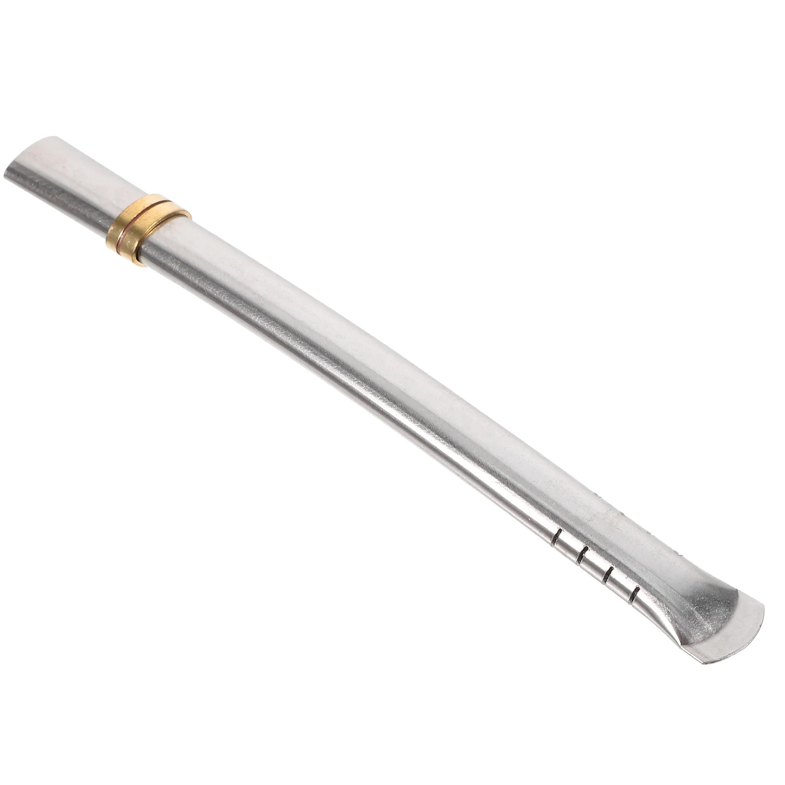 Flat Straw Filters Metal Tea Straws Filtering Drinking Straight