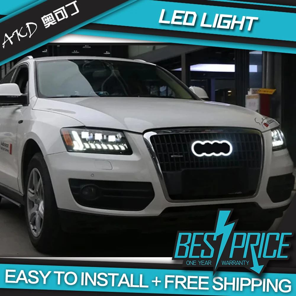

AKD Car Styling for Audi Q5 Headlights 2009-2018 Q5 LED Headlight Projector Lens Siginal DRL Head Lamp Automotive Accessories