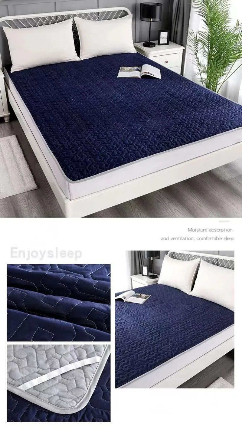 Description Picture 5 of itemQuilted Breathable Bed Mattresses Comfortable Antibacterial Cushion Mattress Soft Quilt Mats Protective Pad Student Dormitory