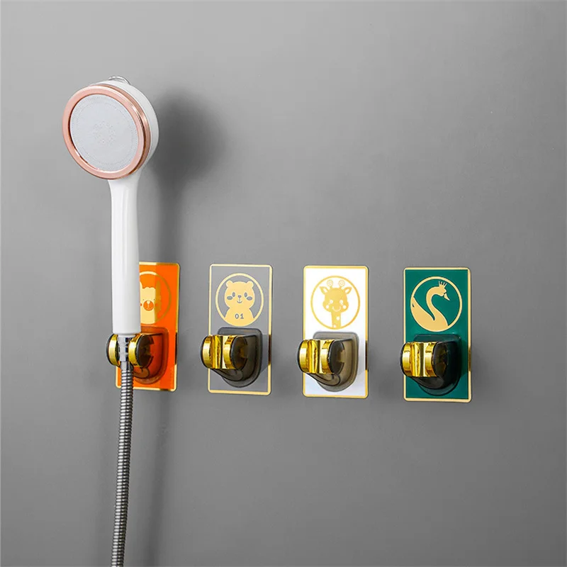 SelfadhesiveShowerHeadHolderPunchfreeAdjustableHandheldShower