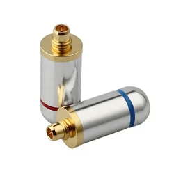 Premium Audio Jacks with MMCX Connector for DIY Earphone Projects (Silver)