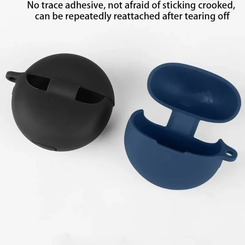 Silicone Shockproof Dust-Proof Earbuds Case with Keychain Hook