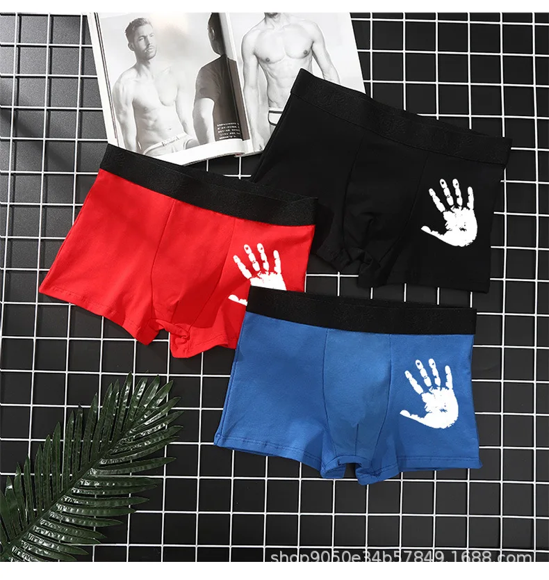 2022New 4pcs/lot Boxers Men Underwear Boxer Shorts men Panties boxers homme Underpants Men Cotton Breathable Shorts Men Printing