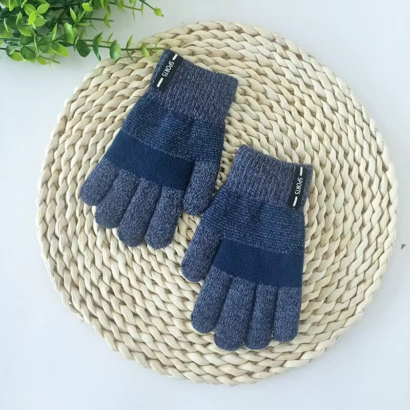 3-8 years /oldKnitted Thicken Kids Gloves Winter Keep Warm Children Baby Plush Furry Full Finger Mittens Soft Gloves