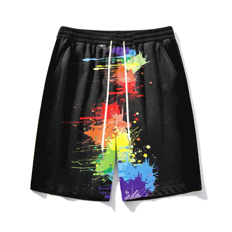 Biggmans L-9Xl Fashion Sports Shorts Plus Size for Summer Oversize Block Man Big Skull Colorblock Black Degory 7XL 8XL 9XL