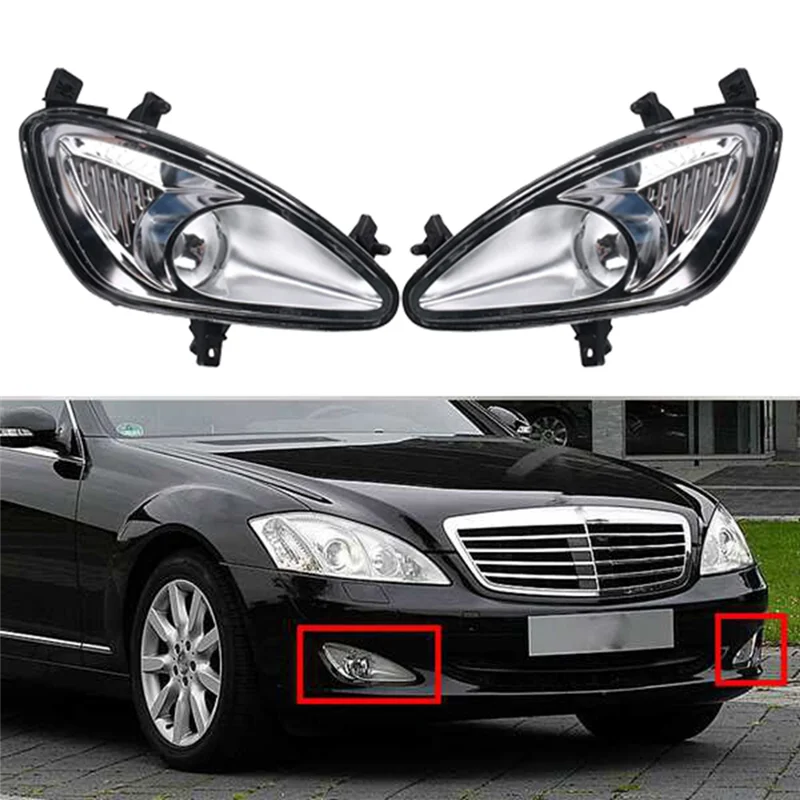 ABNF 자동차 앞 범퍼 안개등 어셈블리 운전등 W221 S550 S600 2007-2009용