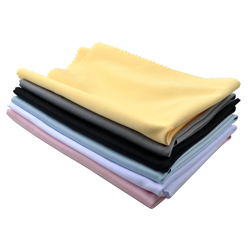 1pc Big Size 30x30cm Needle 1 220gsm Glasses Lens Microfiber Cleaning Cloth Eyeglasses Cleaner Wipe Colorful Grey White Black 2