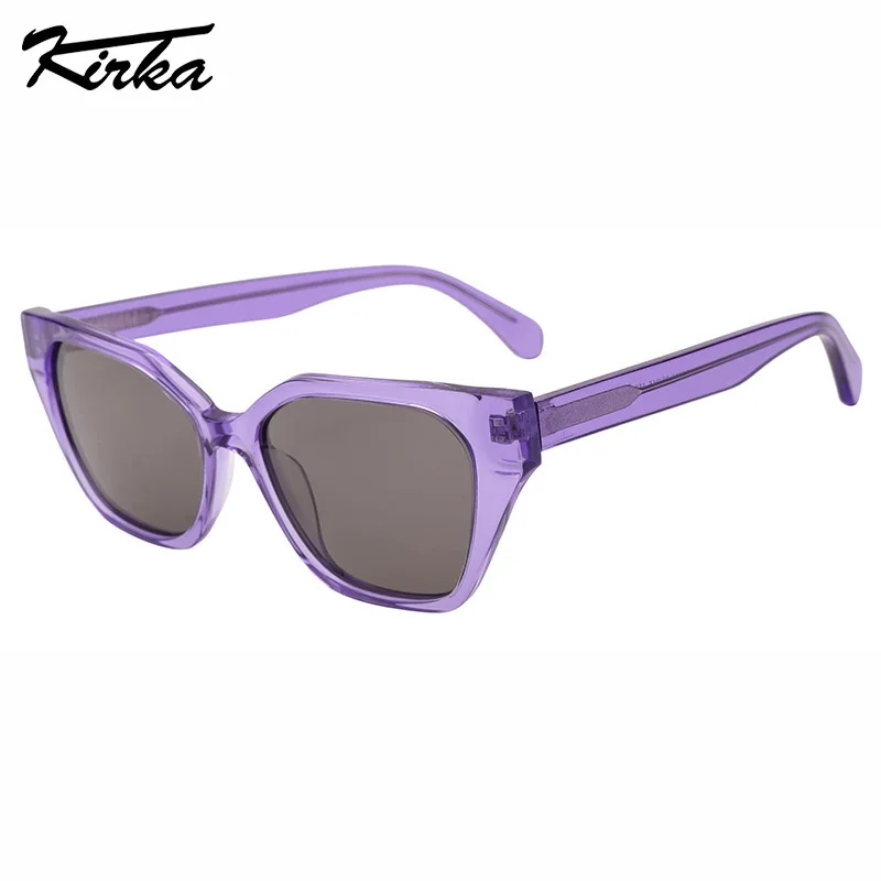 

Kirka Polarized Sunglasses Female Square Gradient Lenses Cat Eye Fashionable Sunglasses Wide Temples Eyeglasses WD5095