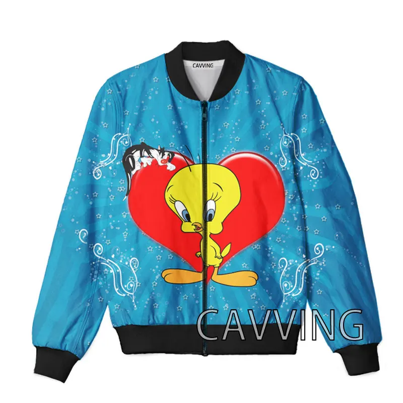 CAVVING 3D Printed  Cartoon Bird  Zipper Bomber Jackets Men Overcoat Mens Coat Zip Up Jackets for Women/Men 5