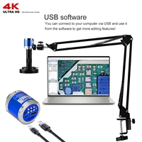 YIZHAN 4K Electronic Digital Microscope For Soldering Microscope Suit 60FPS HDMI USB Camera 150x Lens Bracket Support Software 2