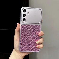 Luxury Diamond Glitter Matte Phone Case - Elegant TPU Simple Back Cover - Galaxy S23+ (Pink)