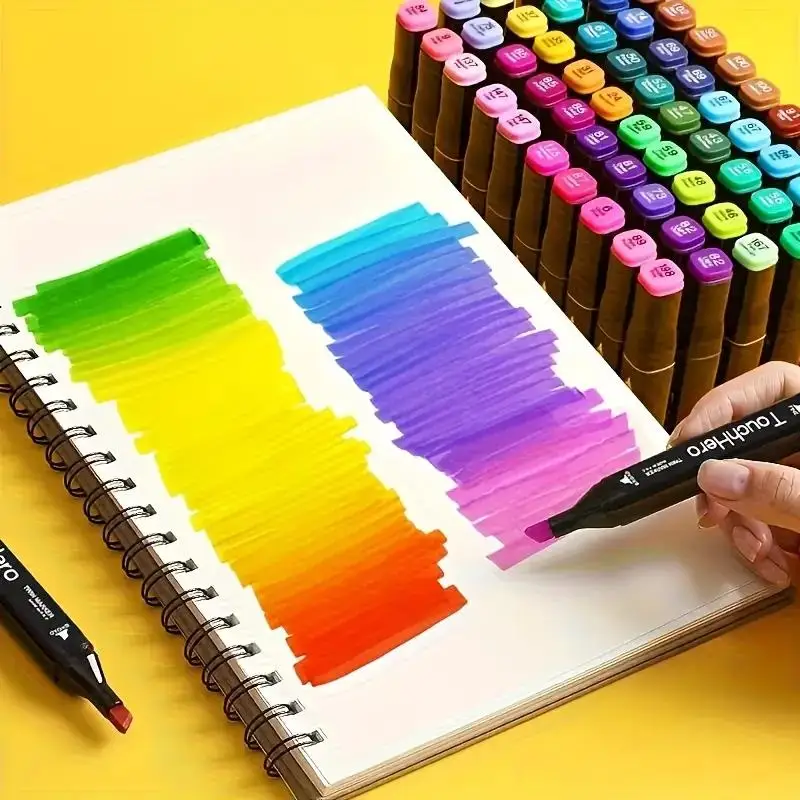 24/36/48/60/80/120Colors Alcohol Drawing Markers Dual Tip Permanent Art Sketch Markers for Illustration School Supplied highlighter markers,gel highlighter markers,acrylic markers