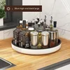 360 ° Rotating Spice Rack Seasoning Kitchen Storage Tray Anti-skid Foot Racket Placement Storage Tray 2