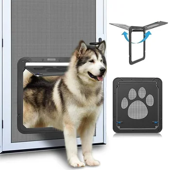 Lockable Magnetic Pet Screen Door 1