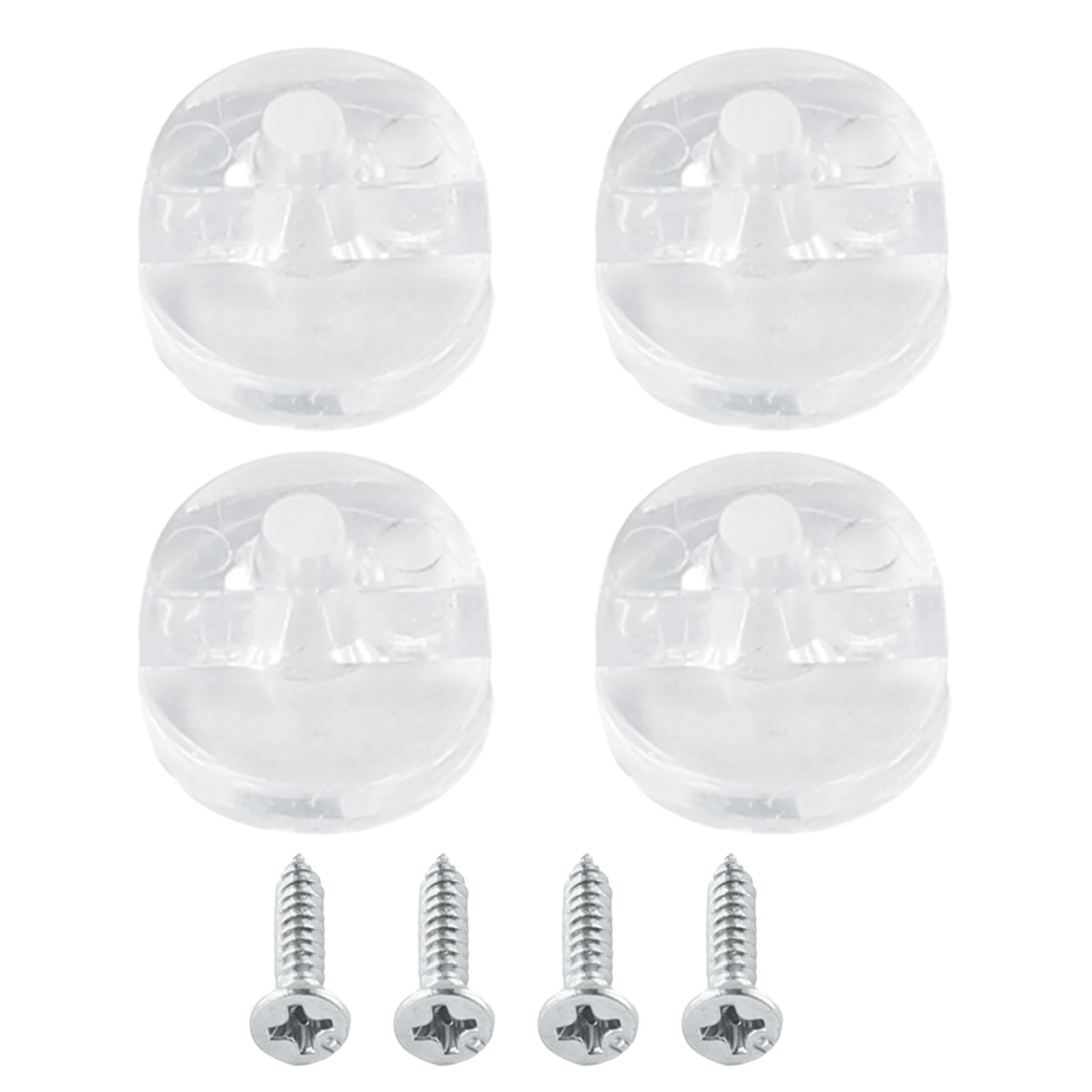 

4pcs Unframed Bathroom Mirror Glass Wall Hanging Fixing Kit Clips Clamps Hardware Screws Set Mounting Hanging Wall