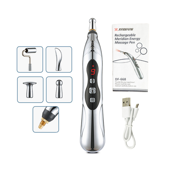 Acupuncture Pen Point Massager Electric Meridians Laser Therapy Heal Massage Pen Meridian Energy Pen Pain Relief Tool