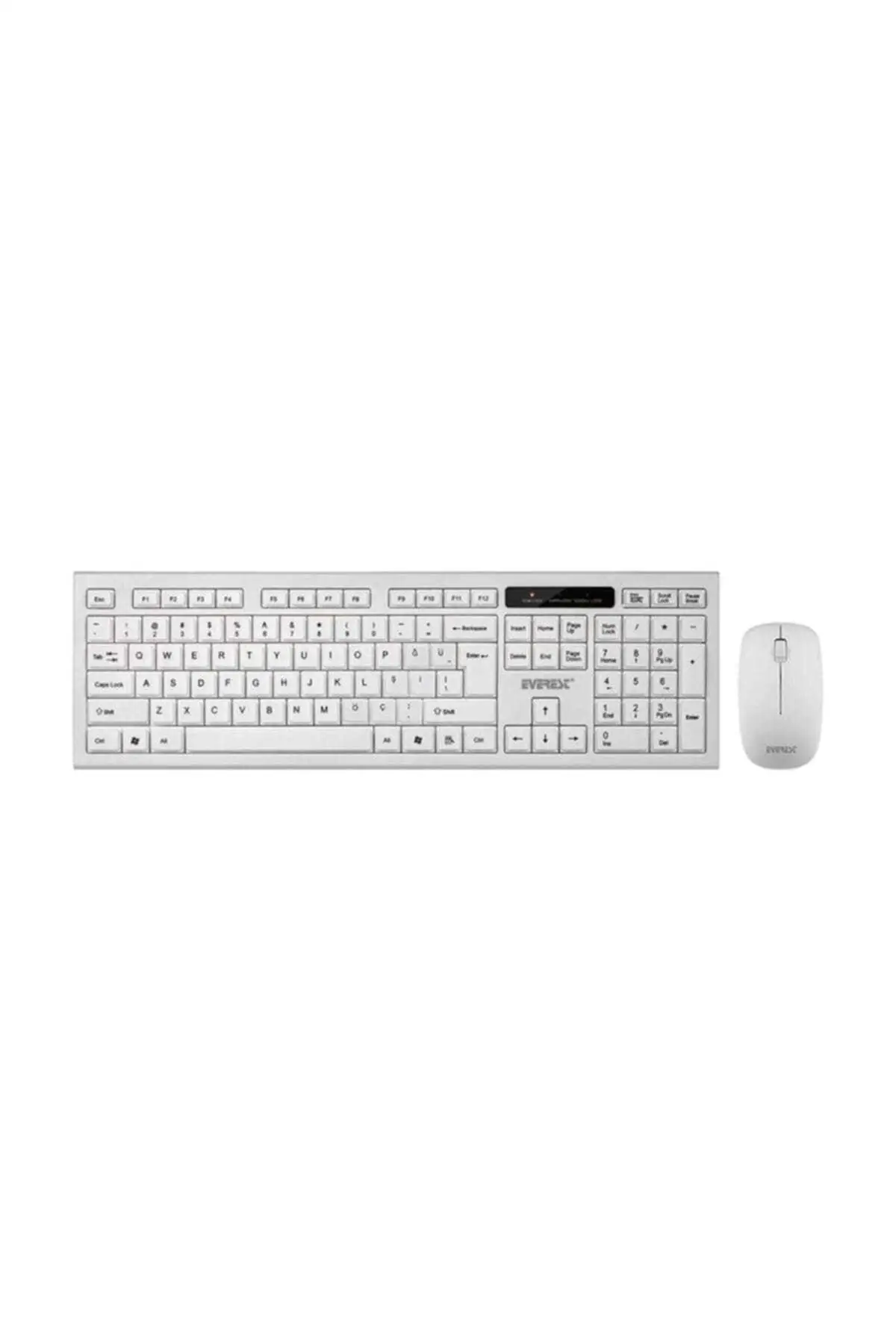 

KM-6121 USB Wireless White Slim Standard Q Keyboard and Mouse Set