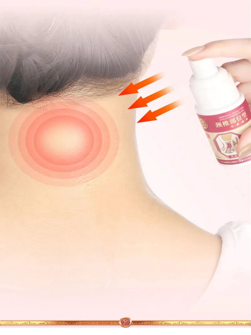 Cervical Spine Soreness and Numbness Cold Compress Gel Sprayable Neck Distension Cold Compress Gel