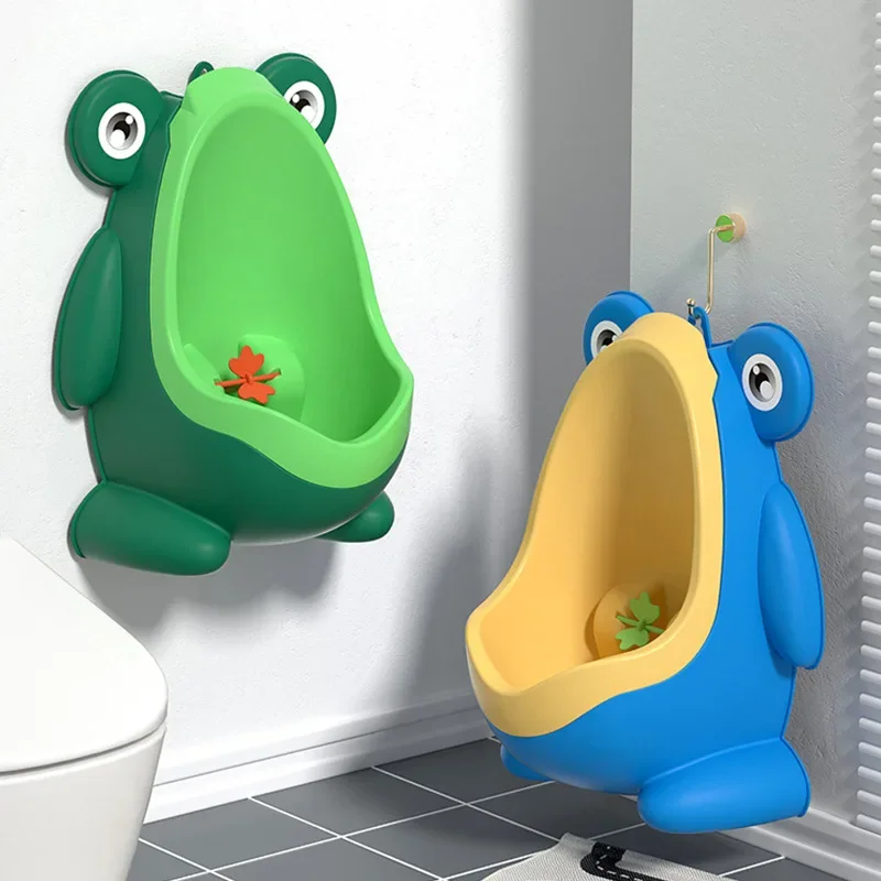 Baby Portable Toilet Frog Dinosaur Potty Boy Hanging Wall Urinal Pedestal Pan Standing Children Urinal for Boys Toilet Training
