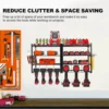 Power Tool Organizer Wall Mount 4 Layer Garage Storage Rack for Drill Screwdriver 4