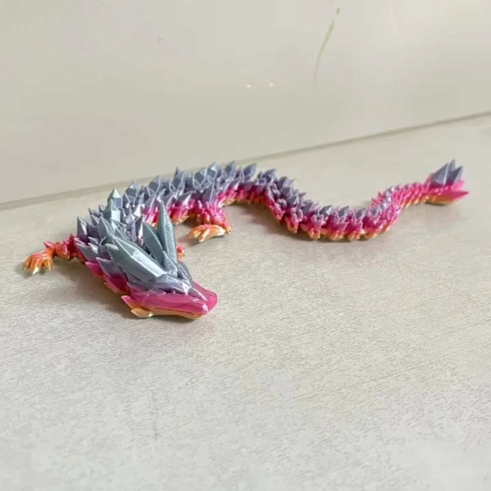 3D Printed Gem Dragon Crystal Fidget Toy Rotatable Articulated Dragon Egg Ideal Gift for Kids with ADHD Perfect for Birthdays 4