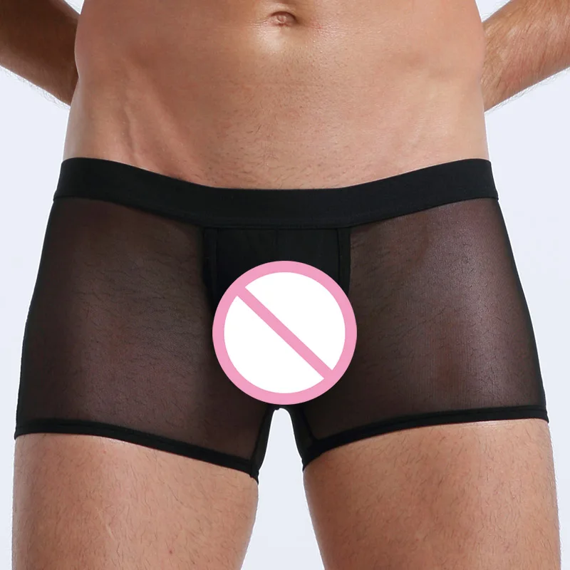 

Gauze Boxer Sexy Gay Jockstrap Underwear Men Sexy Erotic Homens Mens Thongs And G Strings Cueca Gay Transparent String Homme Sli