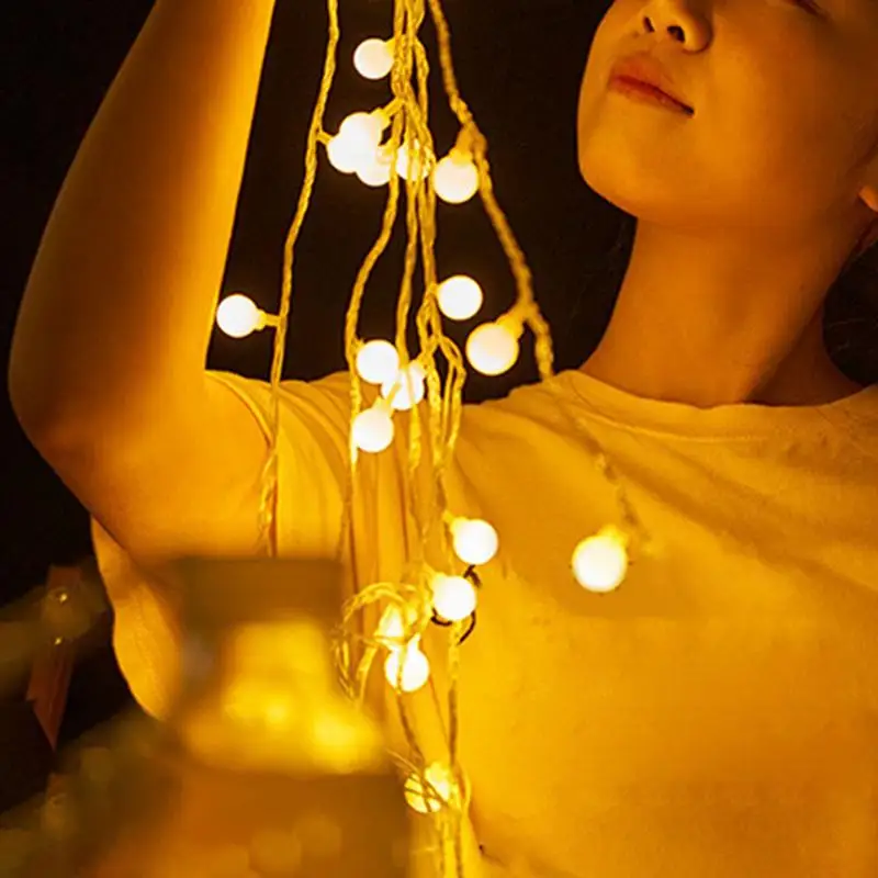 Светодиодный сказочная гирлянда светильник, Водонепроницаемая яркая Рождественская гирлянда, матовая Декоративная гирлянда для домашнего декора Вечерние