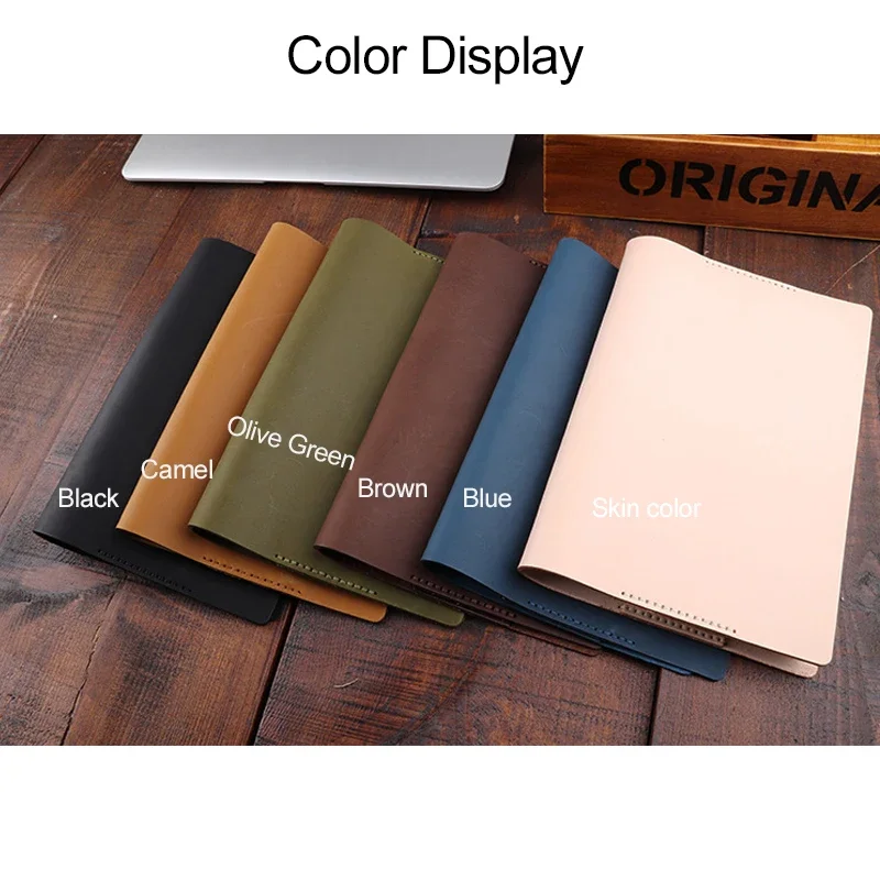 Fromthenon Genuine Leather Cover for Ho-Bo A5 A6 Notebook Cover Planner Vintage Retro Diary Stationery Office & School Supplies 5