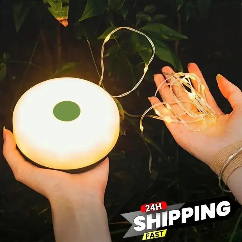 LED Camping Lamp Strip Atmosphere 10M Length Waterproof Recyclable Light Belt Outdoor Garden Decoration Lamp for Tent Room camping light camping lamp camping lantern