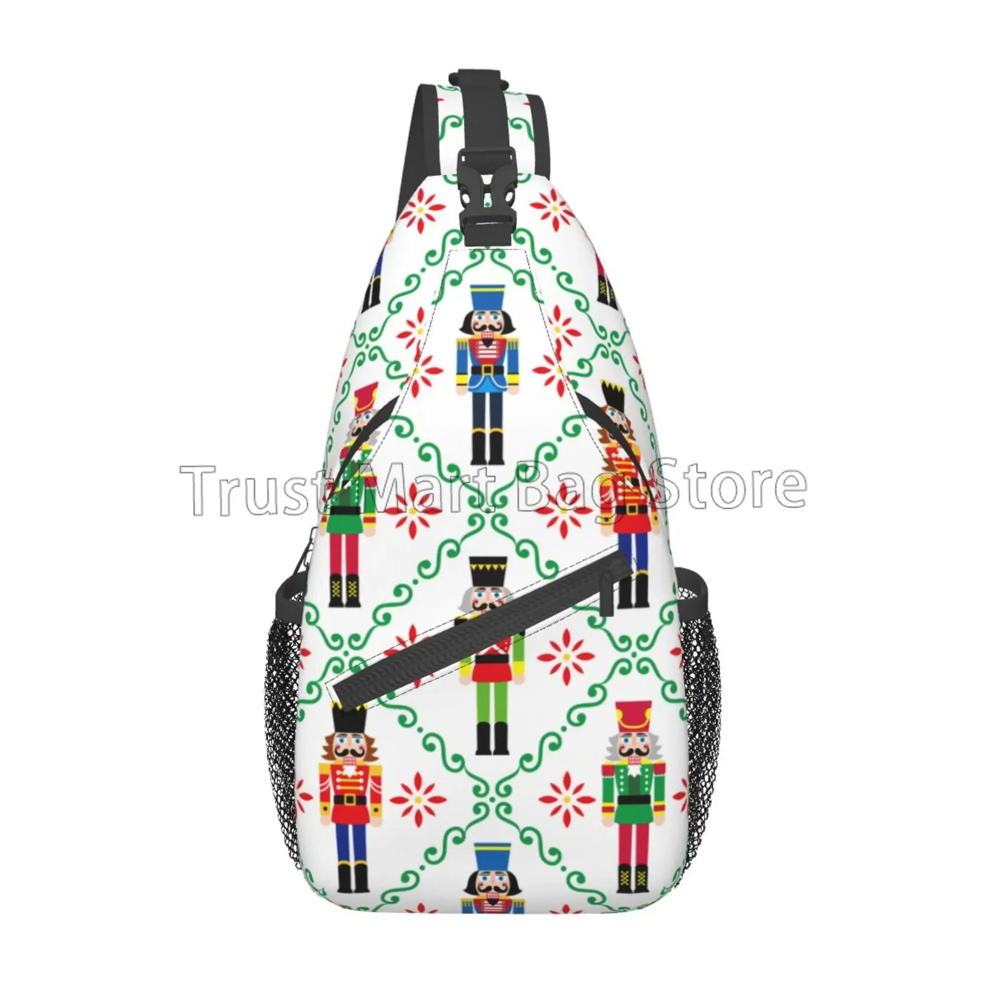 Nutcracker Red Pattern Print Backpack main image 1