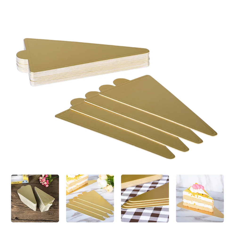 

100 шт. доска для торта, треугольная основа для торта, картонные десертные тарелки для Мусса для торта на день рождения, Рождество, товары для вечеринки