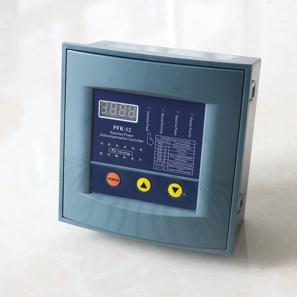 JKW58 / PFR-12 Intelligent Reactive Power Autocompensation Controller 380V 50Hz 4/6/8/10/12 Steps Universal for LV Distribution