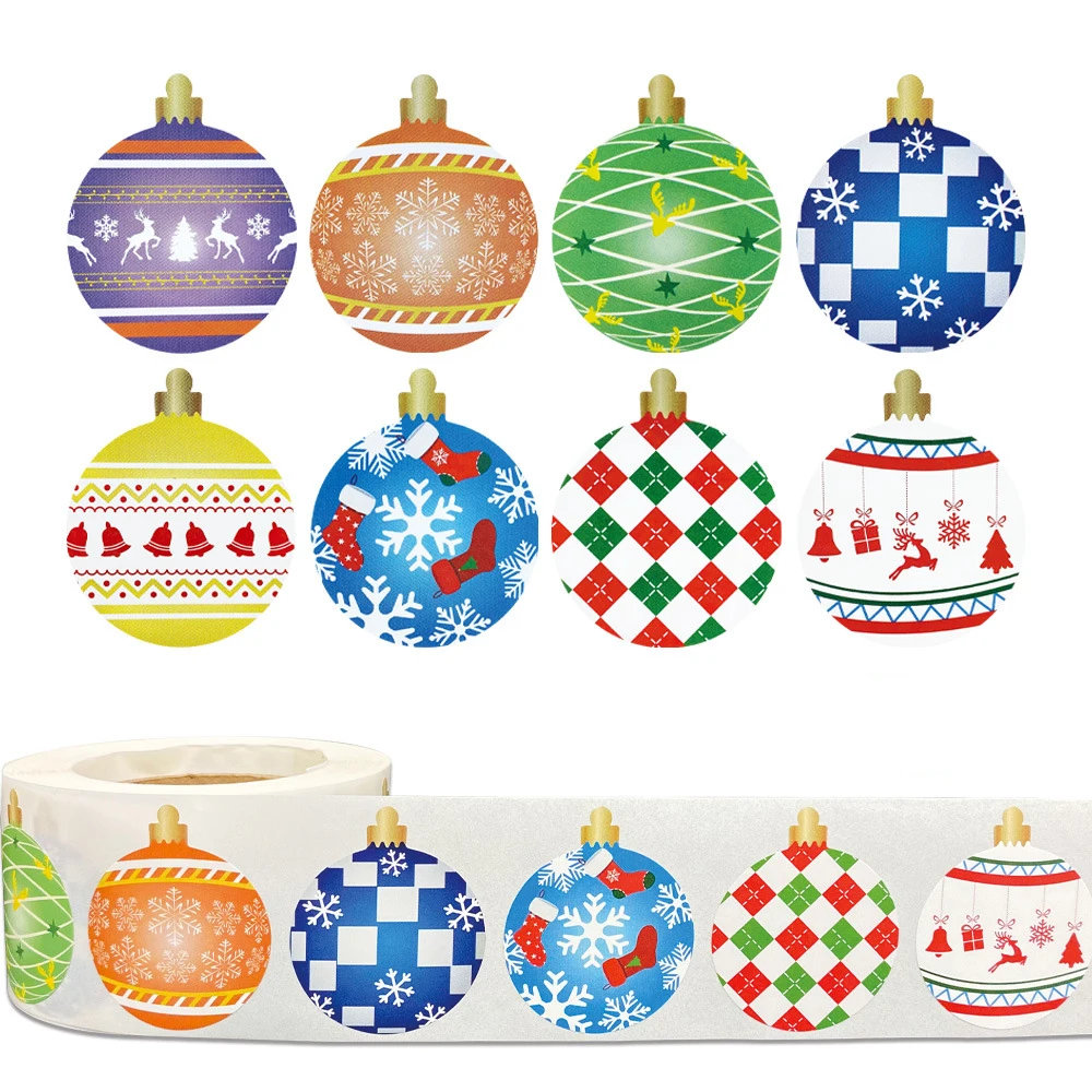 50-500Pcs 1inch Weihnachten Urlaub Dekor Abdichtung Label für Kleine Unternehmen Verpackung Geschenk Decor Weihnachten Baum Candy aufkleber – Detail 23