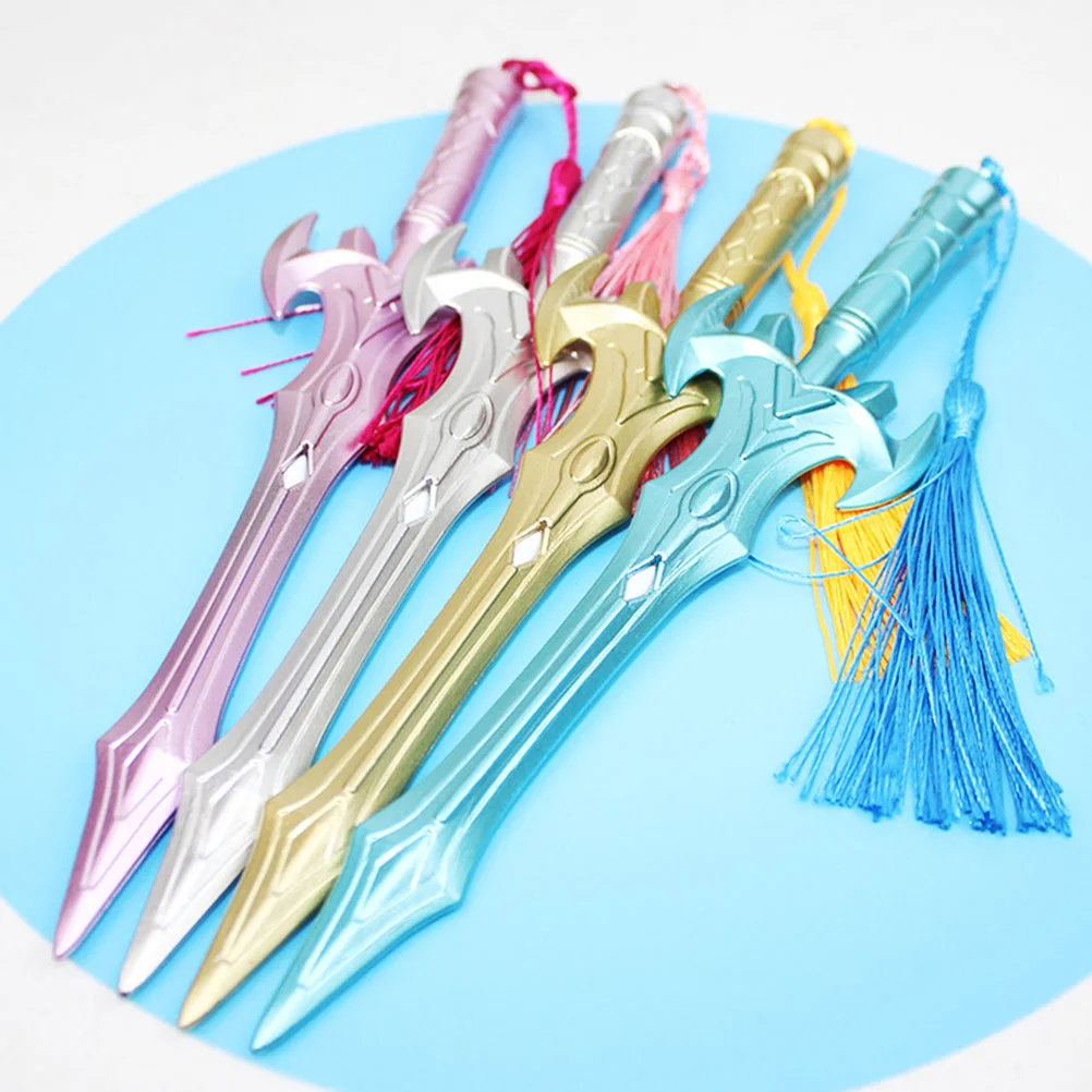 

12 Pcs Come Pen Gifts Tassel Pendant Swords Cartoon Gel Kawaii Stationary Office Student