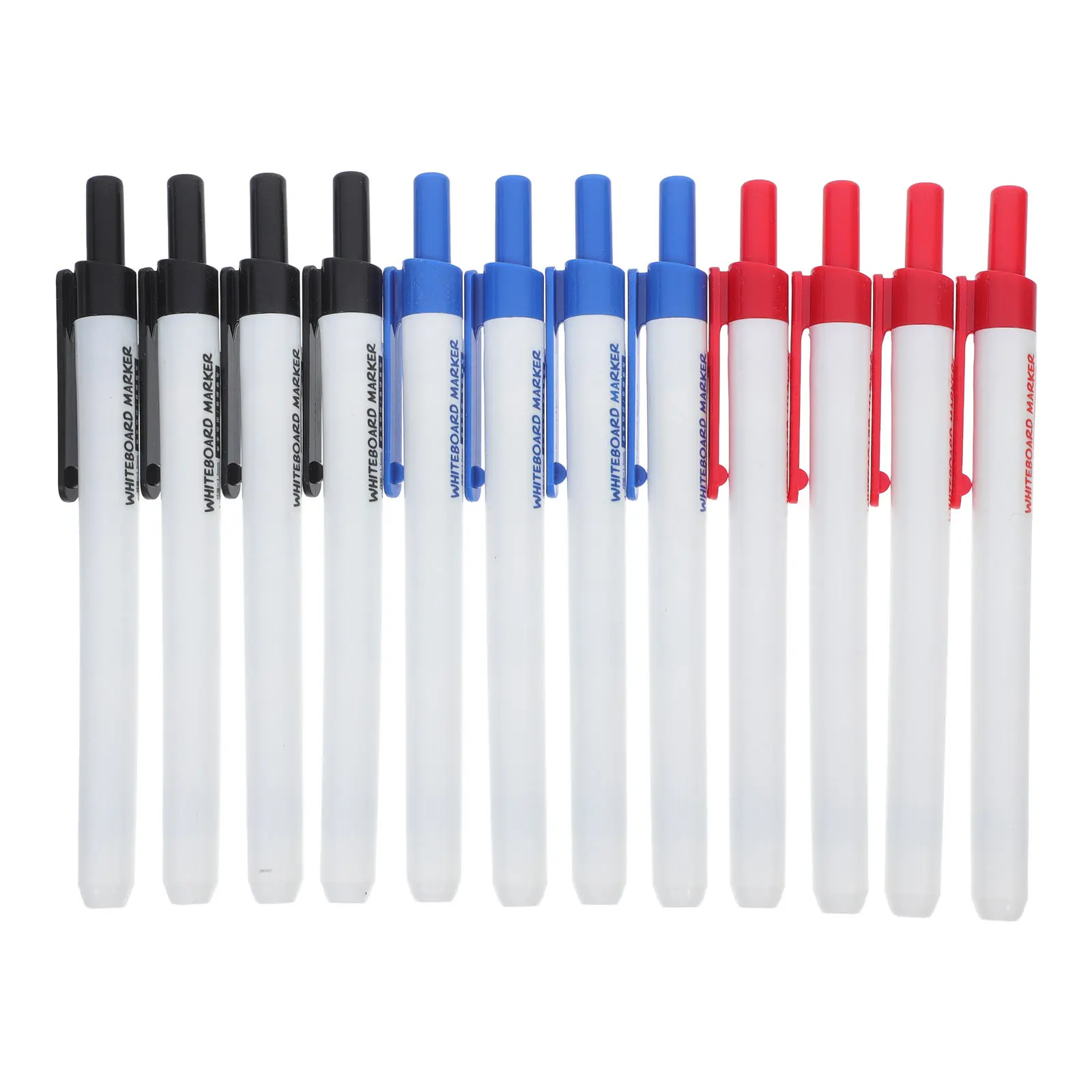 12Pcs 화이트 보드 마커 지울 수있는 건식 지우기 펜 홈 오피스 학교 사용을위한 고급 팁 다목적 마커 휴대용 창의적 글쓰기
