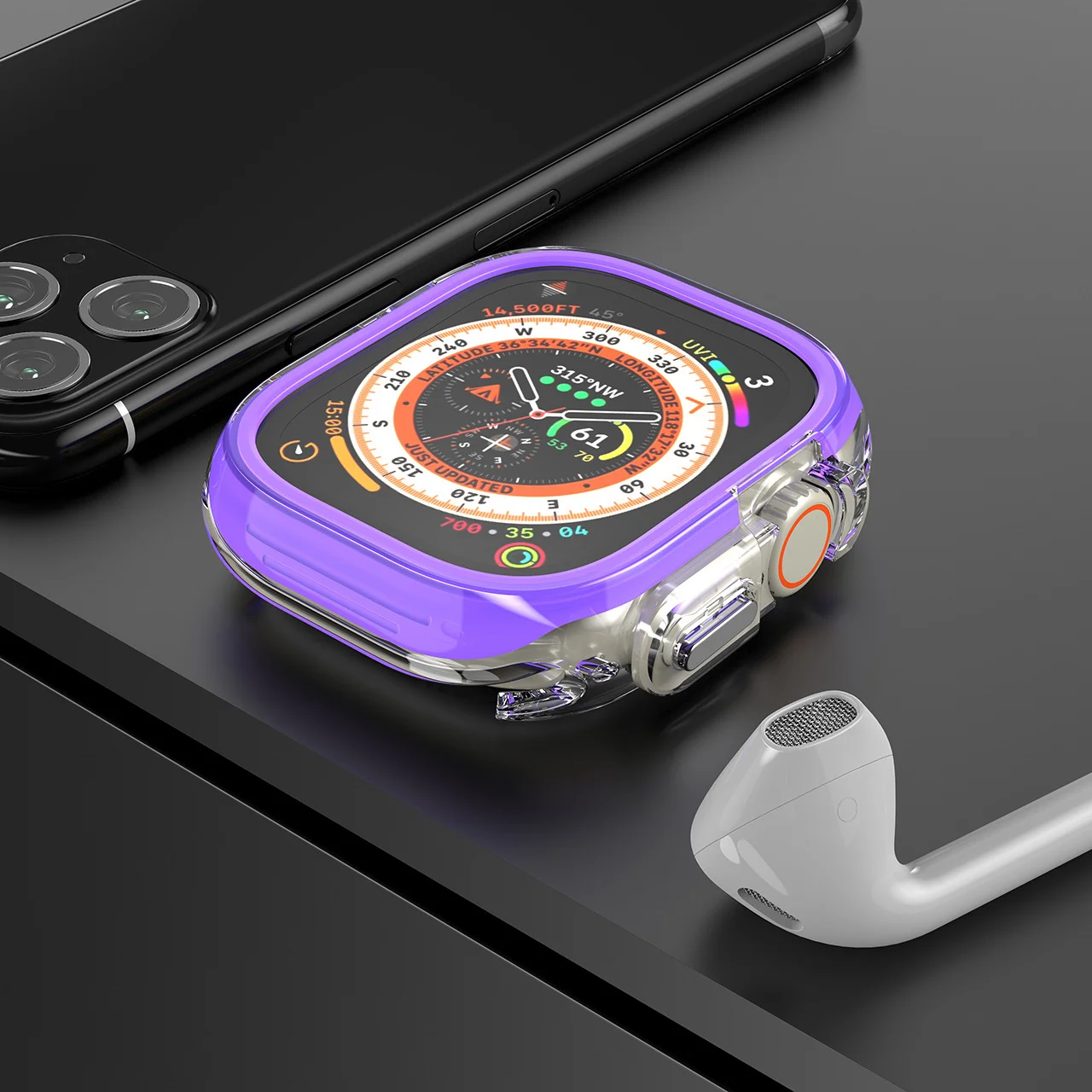 Durable Anti-Scratch Protective Case for Apple Watch with Screen Protection