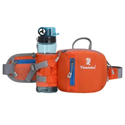 Outdoor Fitness Waist Pack with Water Bottle Holder and Phone Pocket (ORANGE)