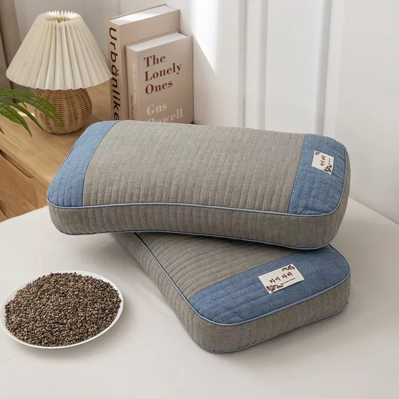 Sobakawa Traditional Buckwheat Standard Size Pillow Organic Cotton with Natural Technology for Cool Sleep Bed Sleep Pillow 4