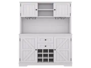  OPULHAUS 72" Farmhosue Bar Cabinet