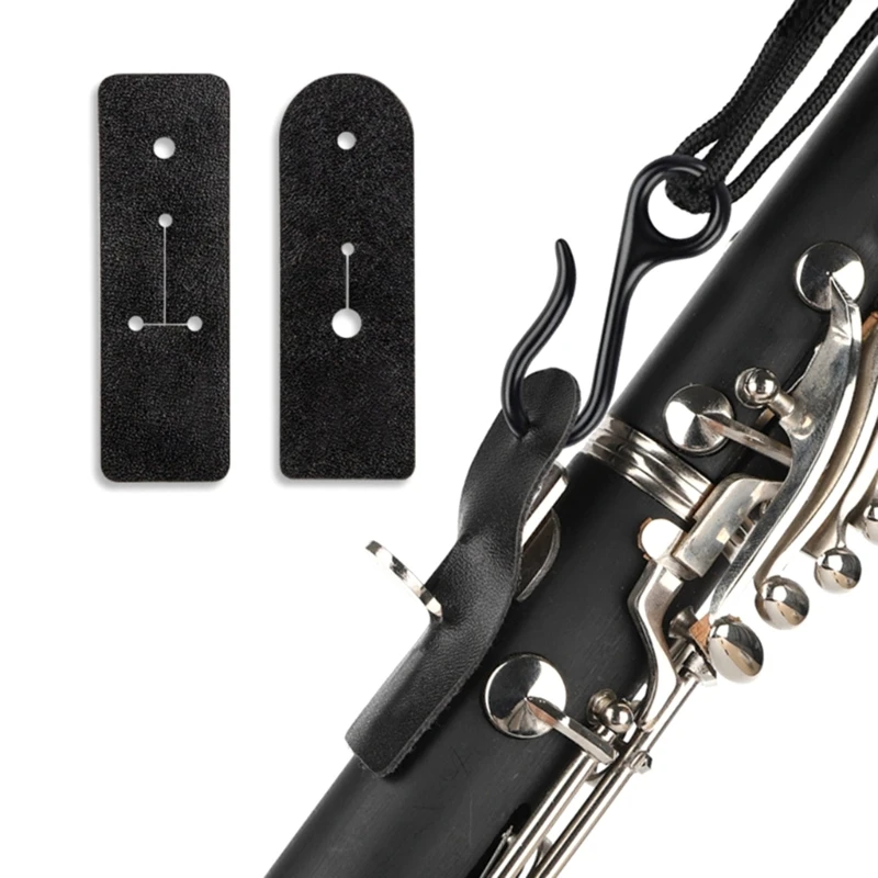 Saxophone Strap, Saxophone Neck Strap with Soft PU Leathers Padded, Suitable for Alto Tenors Soprano Clarinet, Oboe Sax