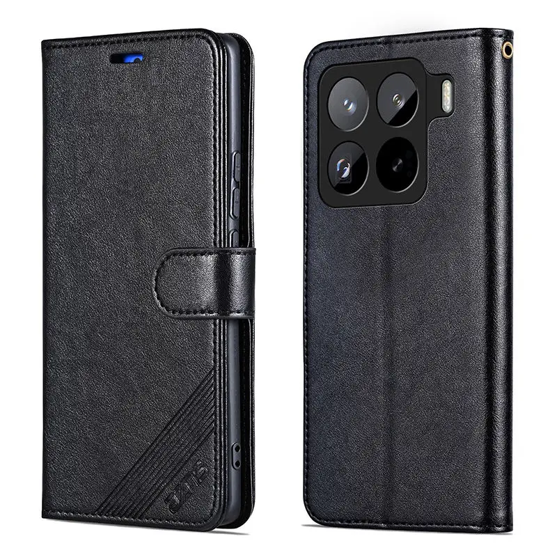 Leather Magnetic Wallet Phone Case with Card Holder