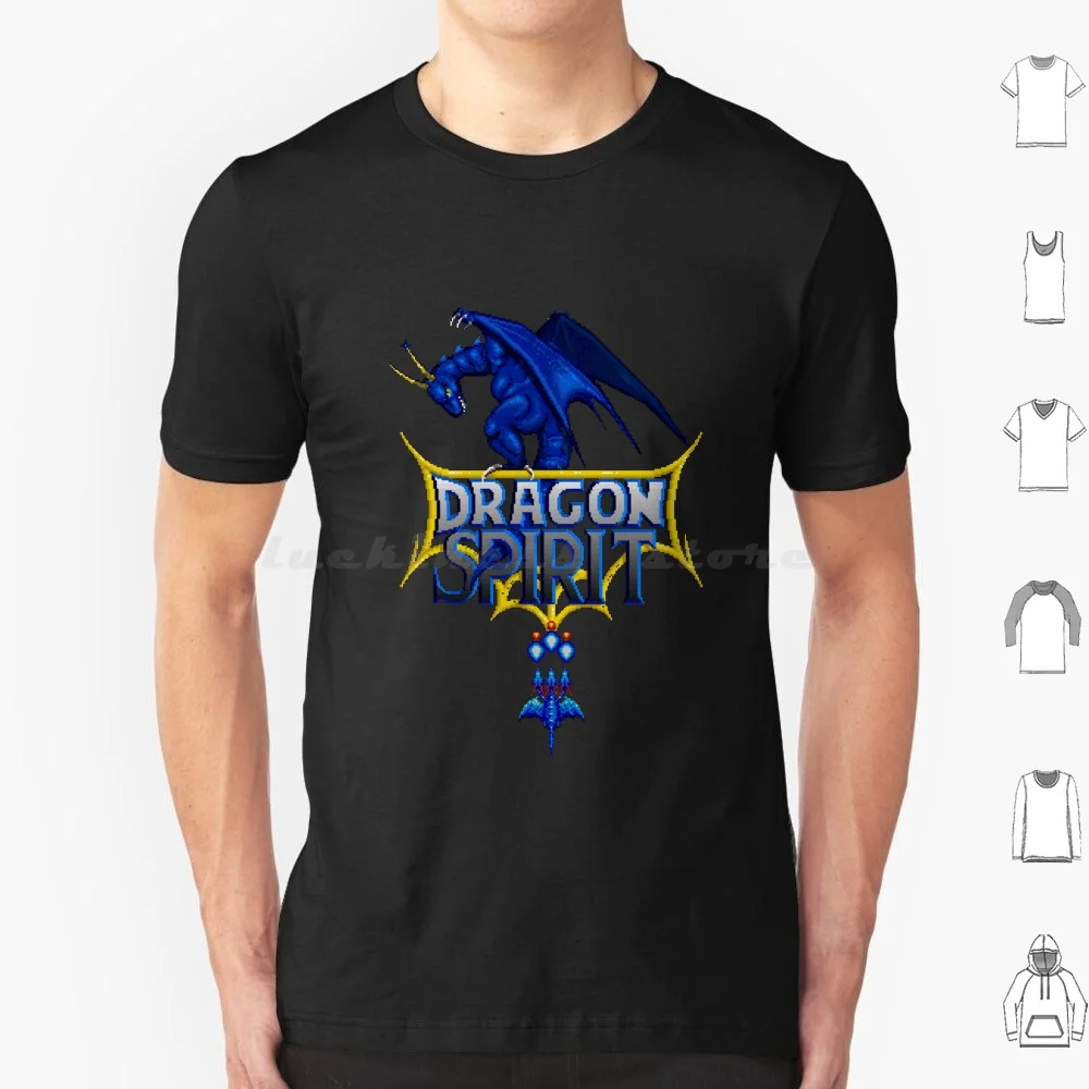 Dragon Spirit T Shirt Uomo Donna Bambini 6Xl Commodore Amiga Schermo Computer Retro Classic Bit Pixel Geek Videogioco Sprite Dragon