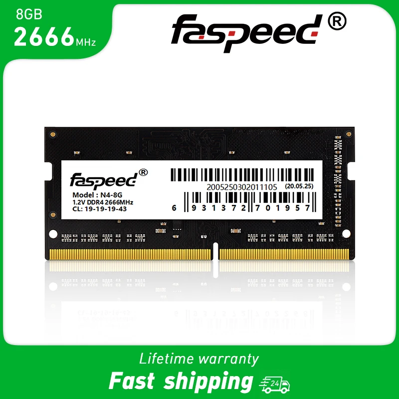 Оперативная память Faspeed DDR4 DDR3 16 ГБ 8 ГБ 4 ГБ 32 ГБ 3200 2666 2400 1600 1333 МГц Sodimm для ноутбука память DDR 3 DDR 4 Ram